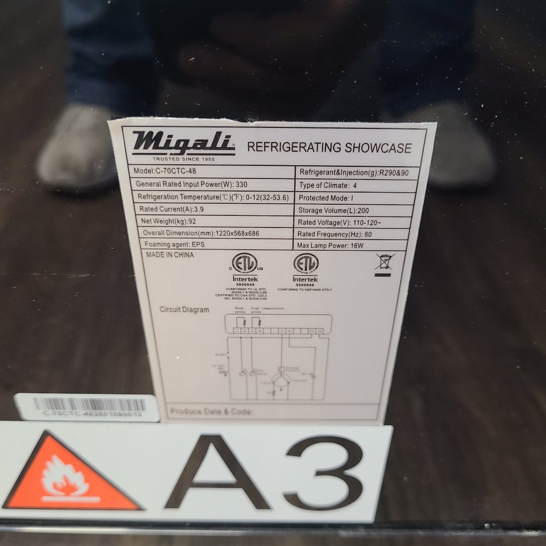 Scratch & Dent Migali Industries C-70CTC-48  No. 1061709