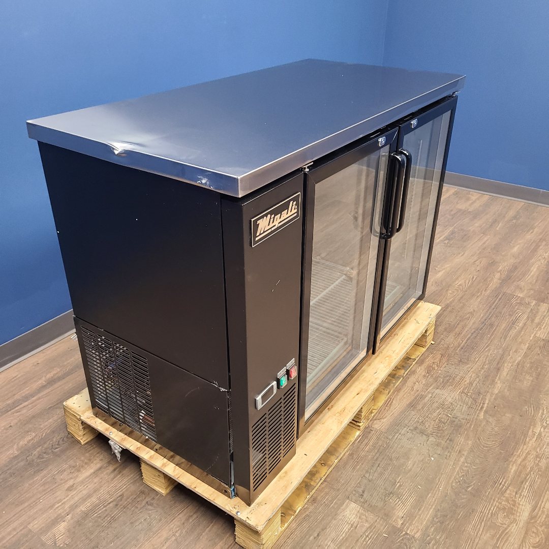 Migali C-BB48G-HC 2 Glass Door Back Bar Cooler (Scratch & Dent 2922)