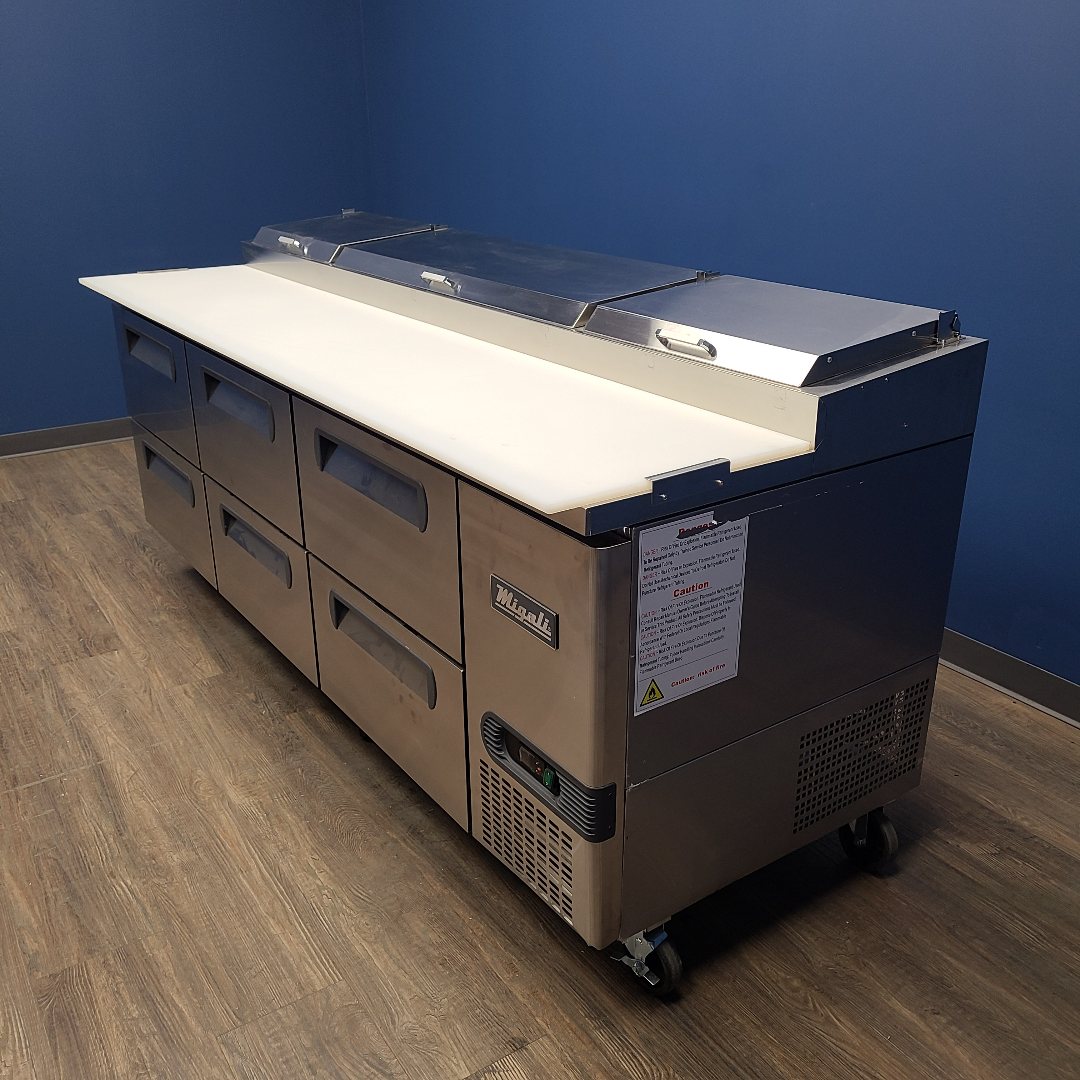 Migali C-PP93-HC 93" 6 Drawer Pizza Prep Table (Scratch & Dent SC001)