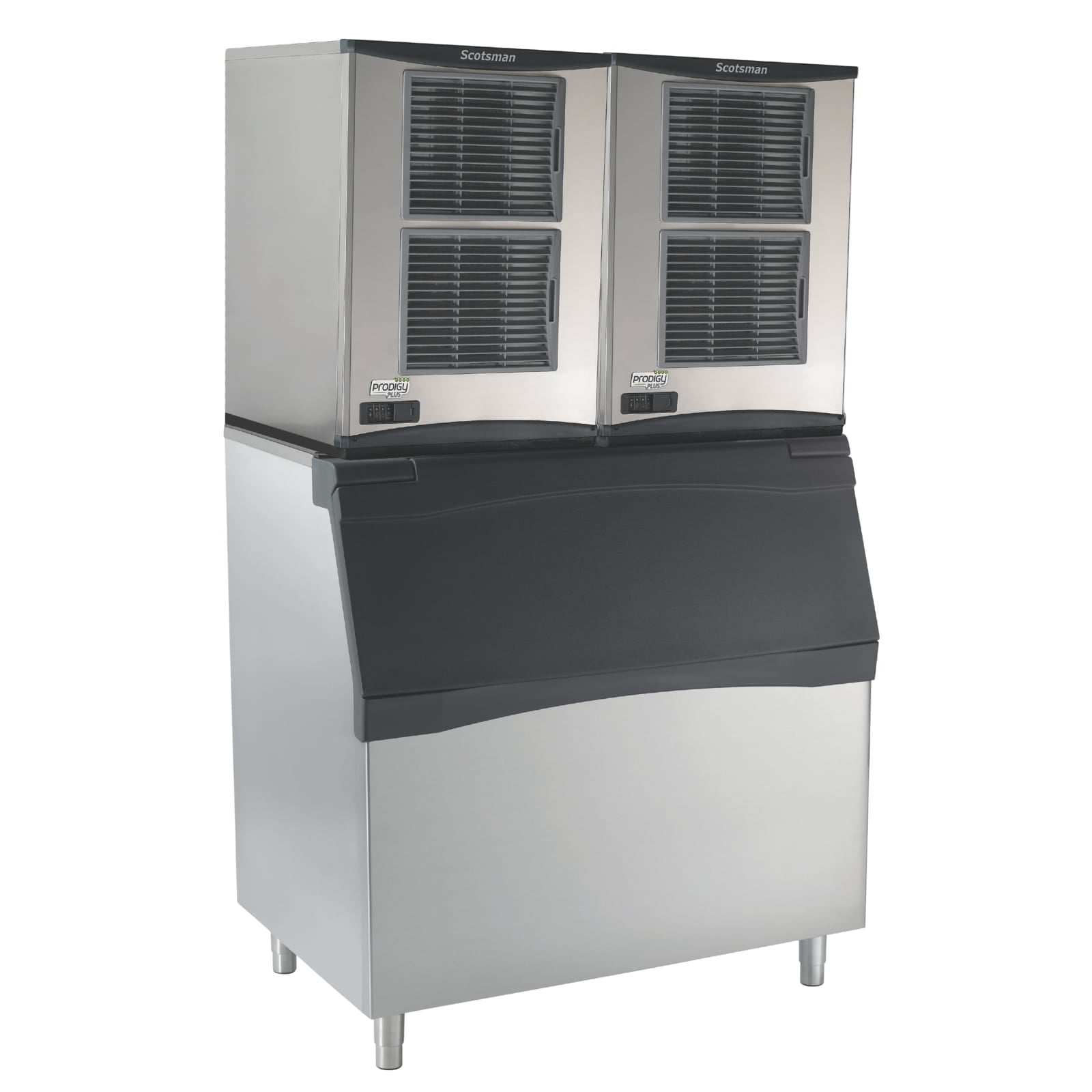Scotsman (2) FS1522AX-32 1514 lb. Flake Ice Makers w/ B948S 893 lb. Storage Bin