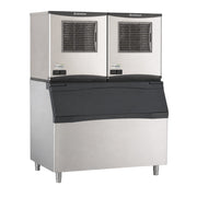 Scotsman (2) NH0422AX-1 375 lb. Nugget Ice Makers w/ B948S 893 lb. Storage Bin