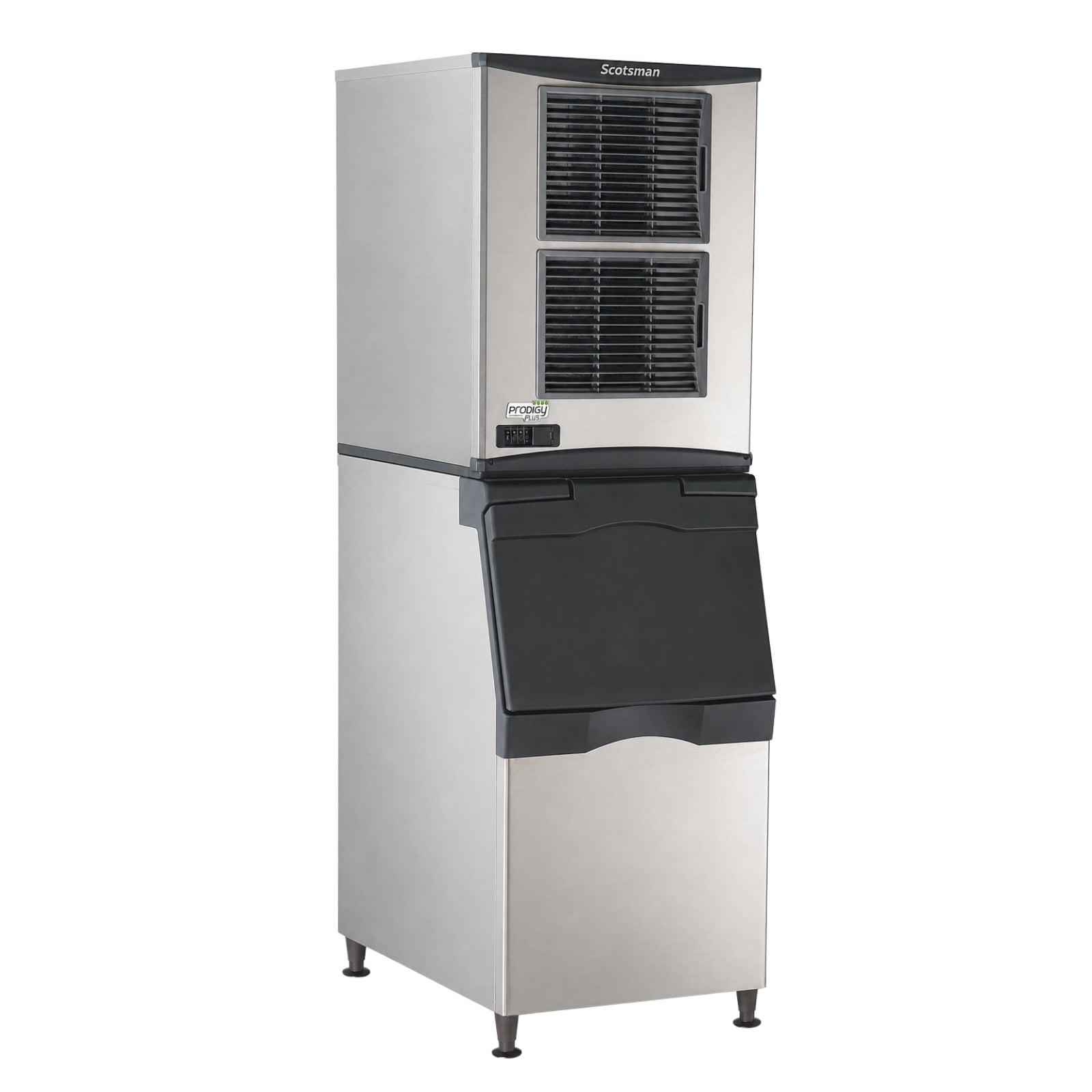 Scotsman NH0922AX-1 862 lb. Nugget Ice Maker w/ B322S 370 lb. Storage Bin