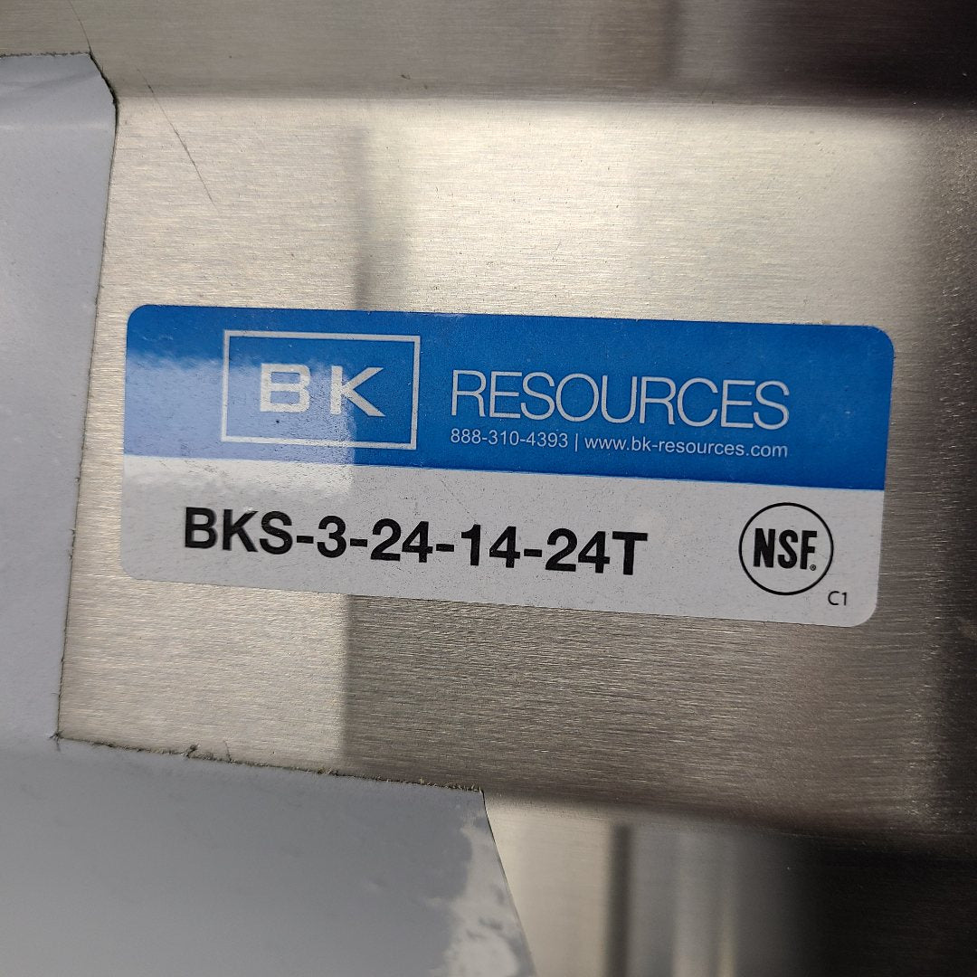 Scratch & Dent BK Resources BKS-3-24-14-24T Compartment Sink No. 1040080