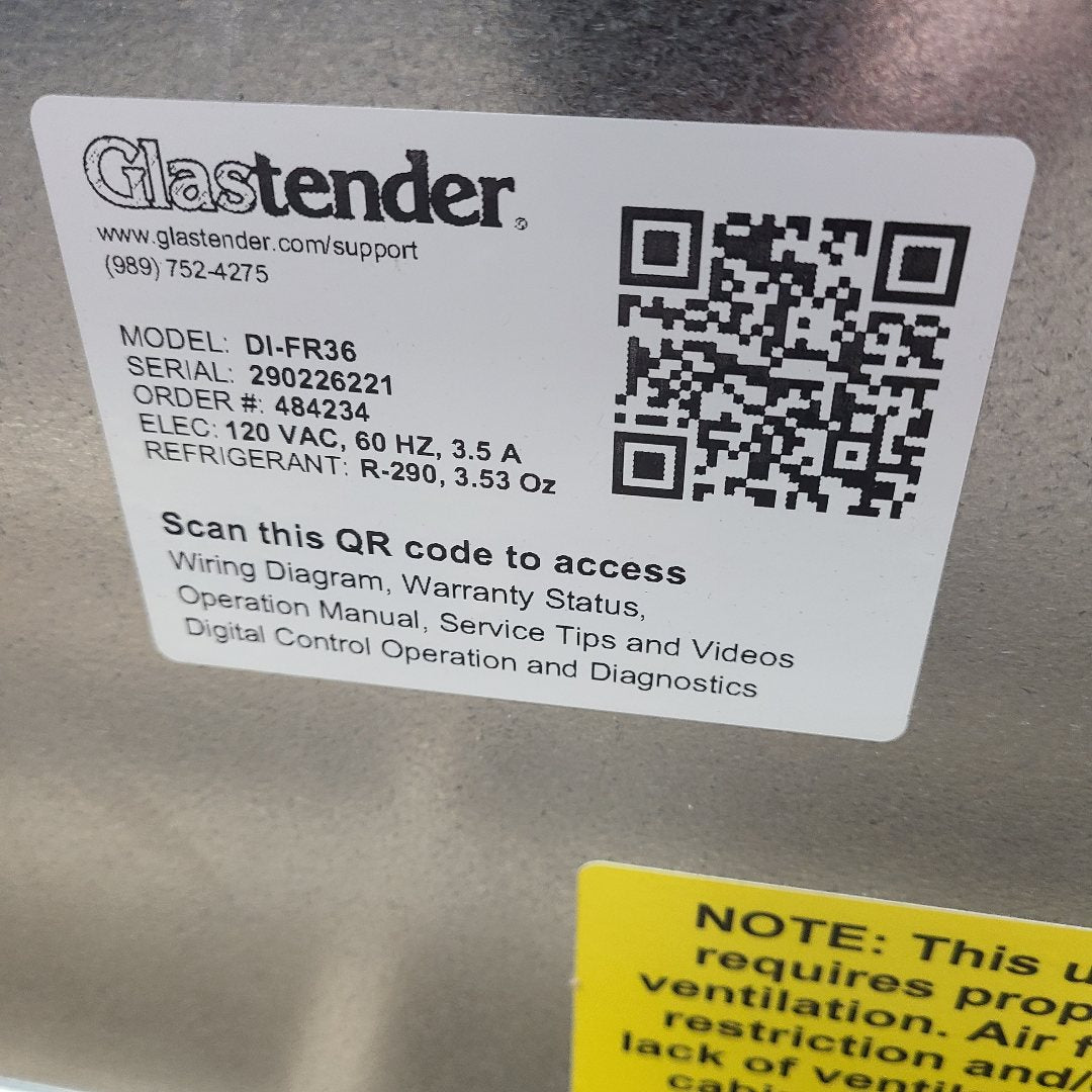 Glastender DI-FR36-DW Drop-In Ice Cream Freezer (Scratch & Dent 6221)