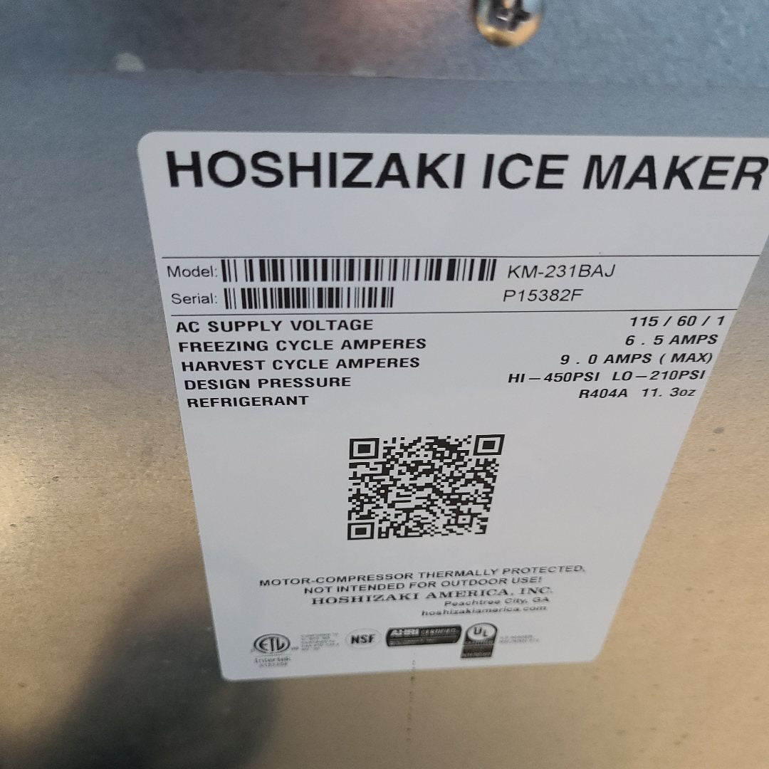 Scratch & Dent Hoshizaki KM-231BAJ  No. 1067066