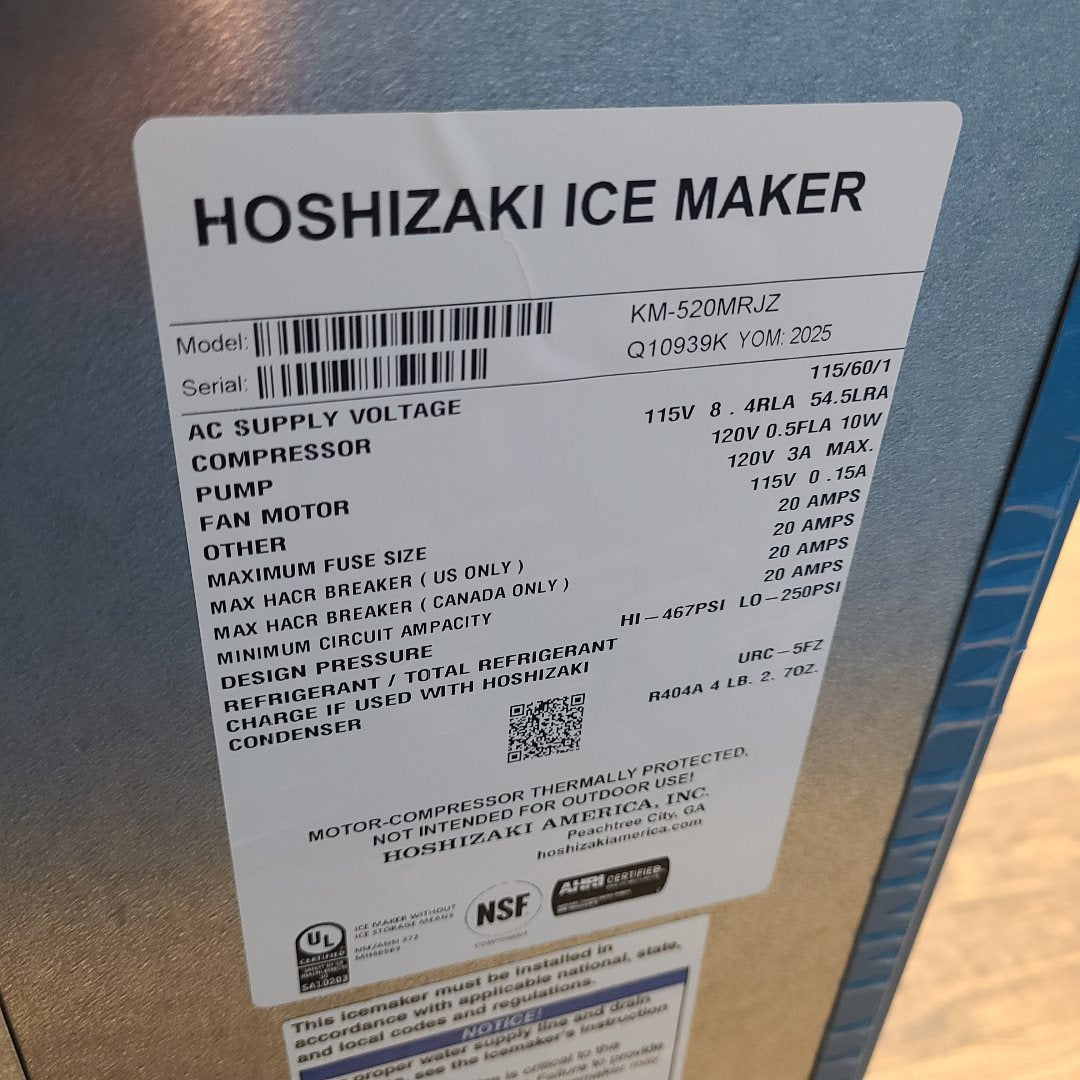 Hoshizaki KM-520MRJZ  (Scratch & Dent) No. 1071698