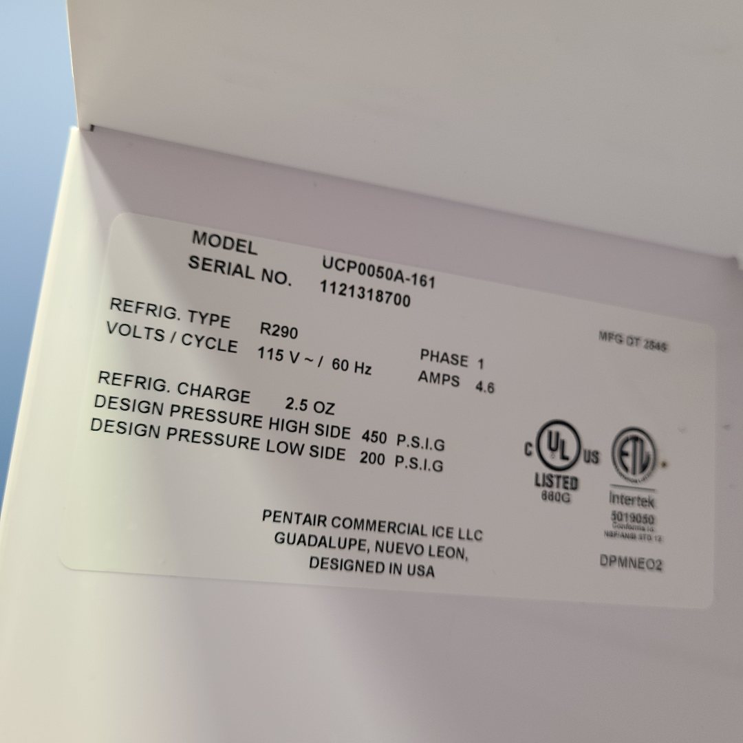Scratch & Dent Manitowoc UCP0050A+K00376 Undercounter Ice Maker No. 1054949
