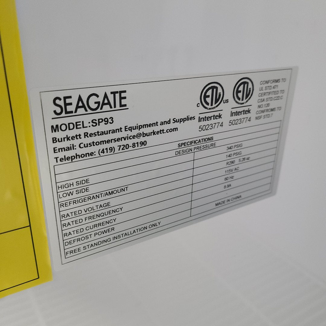 SEAGATE Commercial Products SP93 Pizza Prep Table (Scratch & Dent) No. 1066864