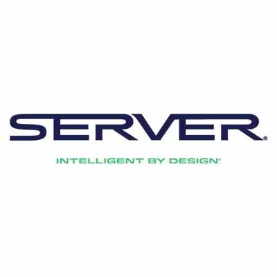 Server logo with the tagline 'Intelligent by Design' on a white background