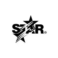 Black 'Star' logo with a star on a white background