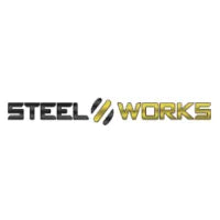 Logo of Steel Works on a white background