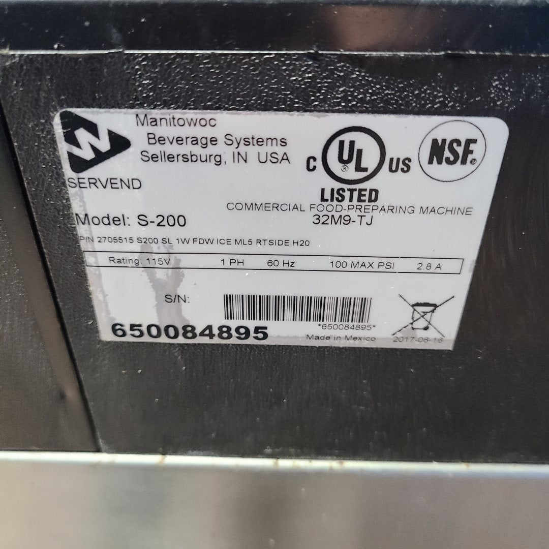 Used Manitowoc S-200 30" Countertop Ice & Water Dispenser | Stock No. 1010369
