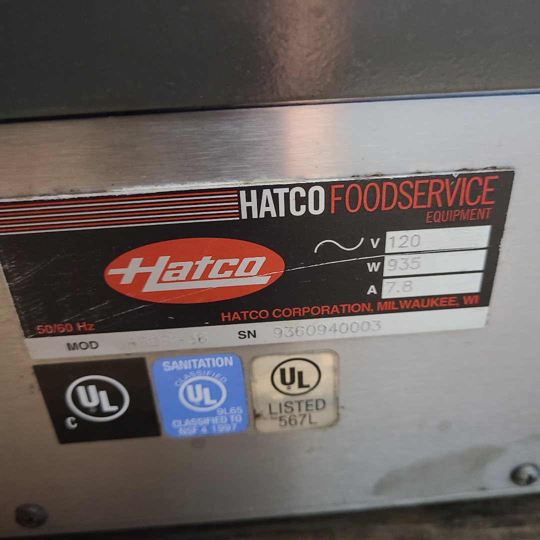 Used Hatco GRSDS-36  No. 1016062