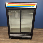 Used True GDM-47-HC-LD 54" 2 Glass Door Merchandiser Refrigerator | Stock No. 1038931