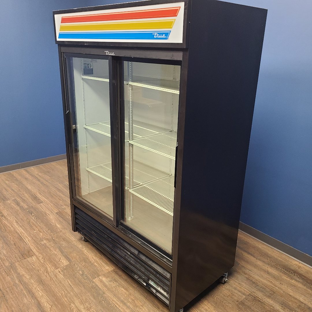 Used True GDM-47-HC-LD 54" 2 Glass Door Merchandiser Refrigerator | Stock No. 1038931