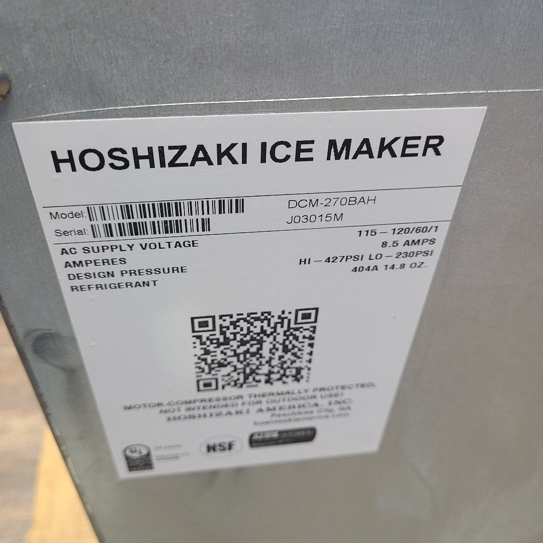 Used Hoshizaki DCM-270BAH  No. 1051527