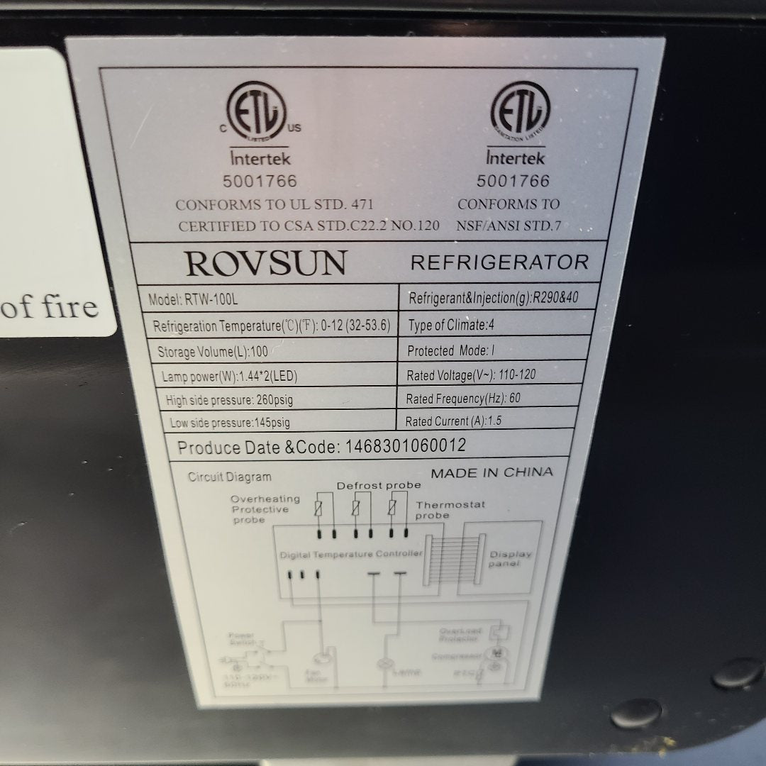 Used Rovsun RTW-100L Refrigerated Deli Display Case | Stock No. 1051560