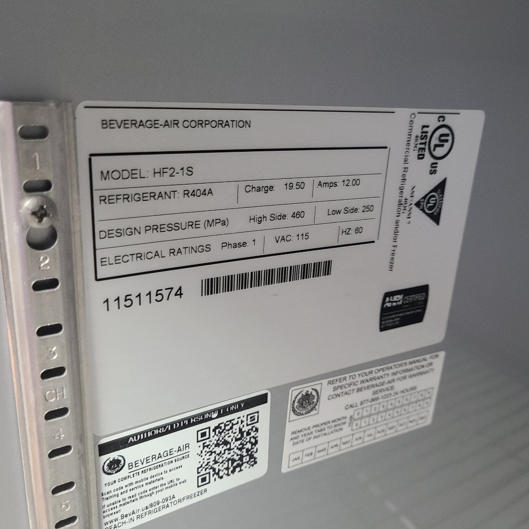 Beverage Air HF2-1S  (Used) No. 1054541