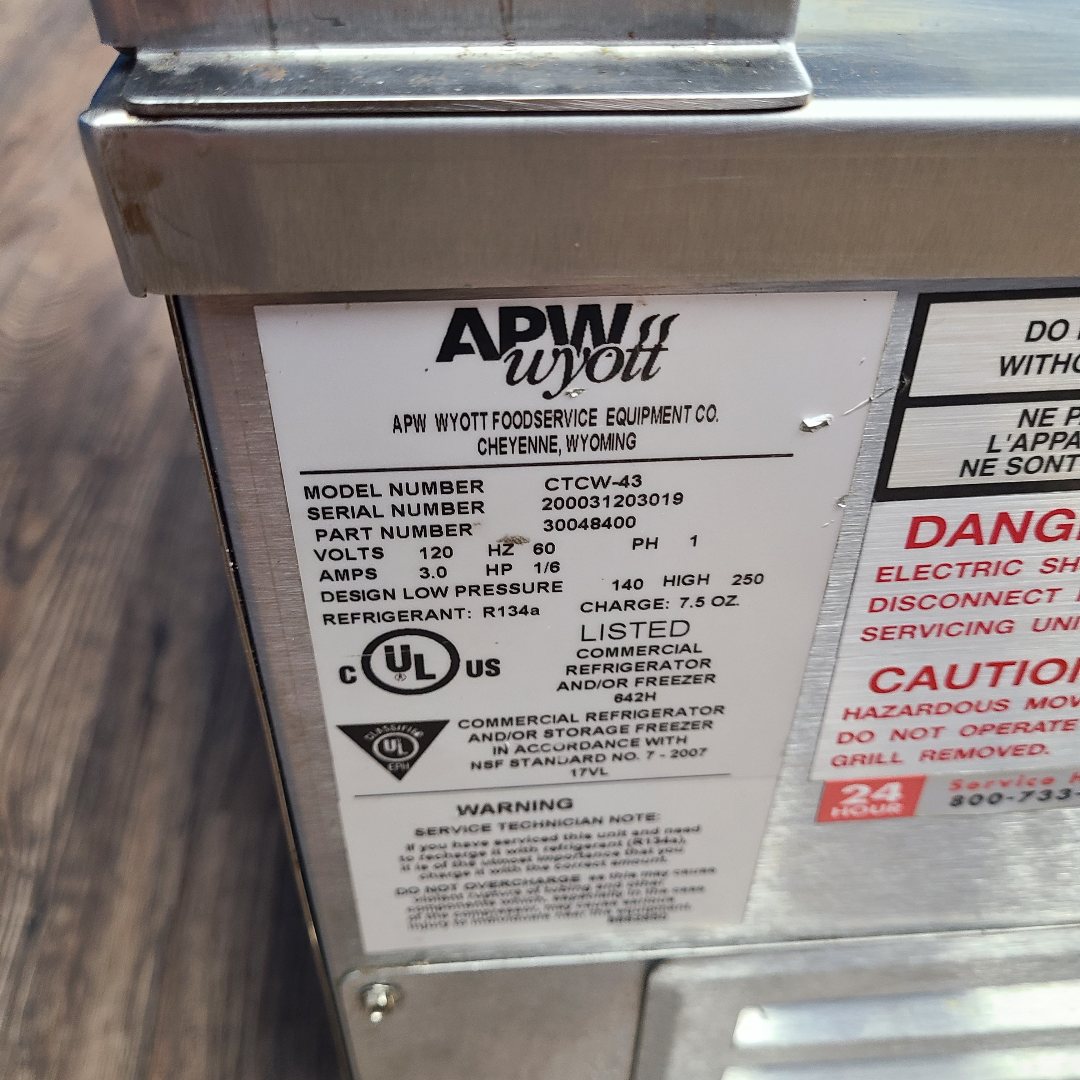 Used APW Wyott (Middleby) CTCW-43  No. 1055928