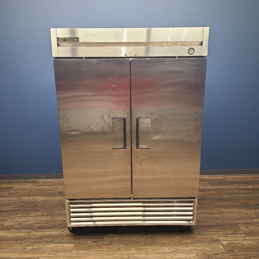 front of True T-49 two door reach-in refrigerator