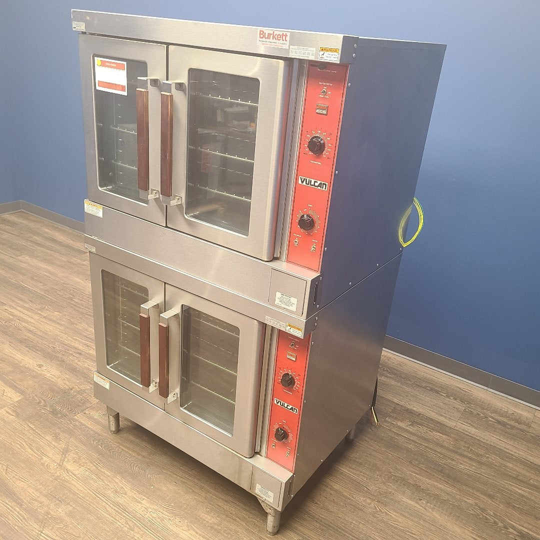 side of Vulcan VC4ED-9 double stack convection oven