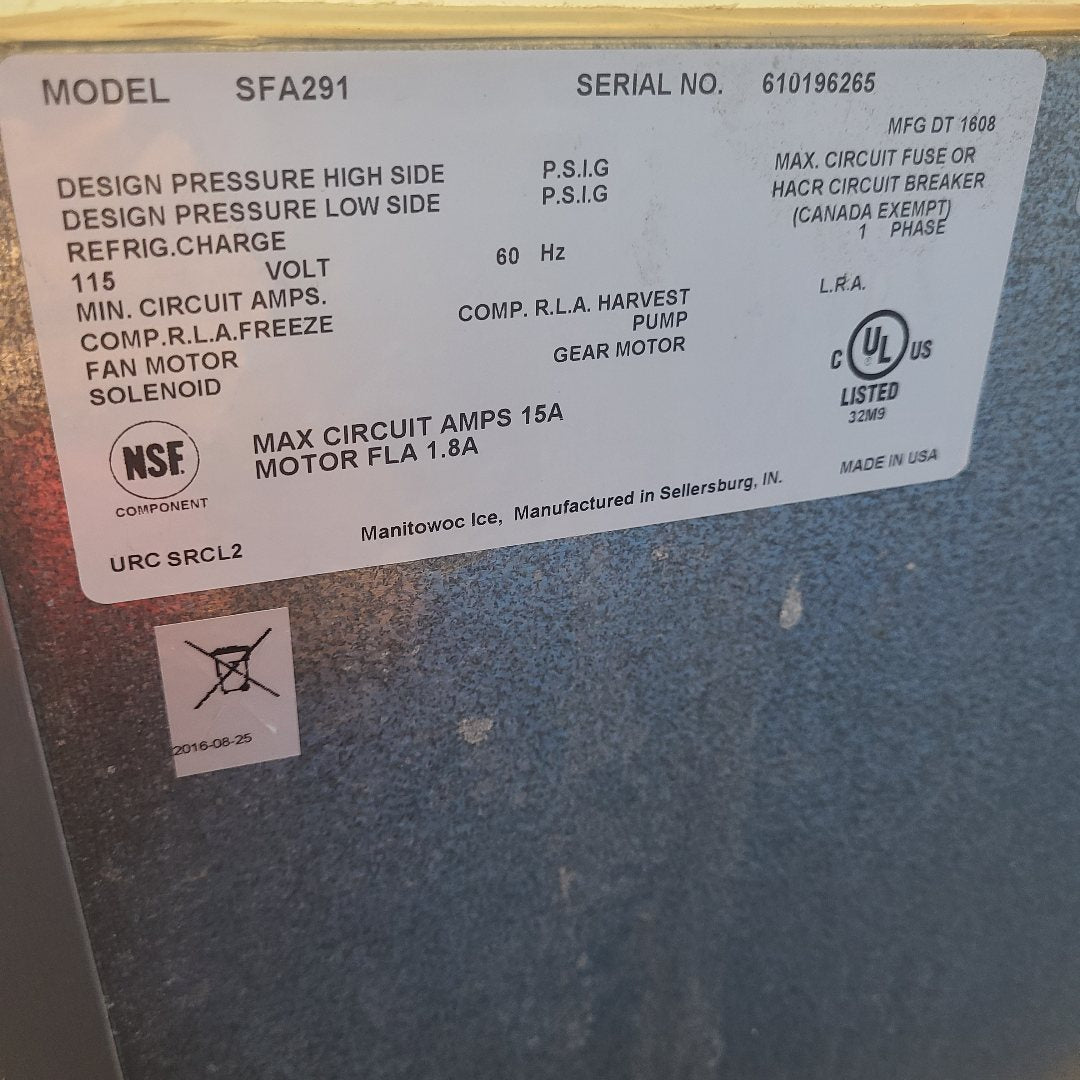 Manitowoc SFA291 Glass Filler Station (Used) No. 1058754