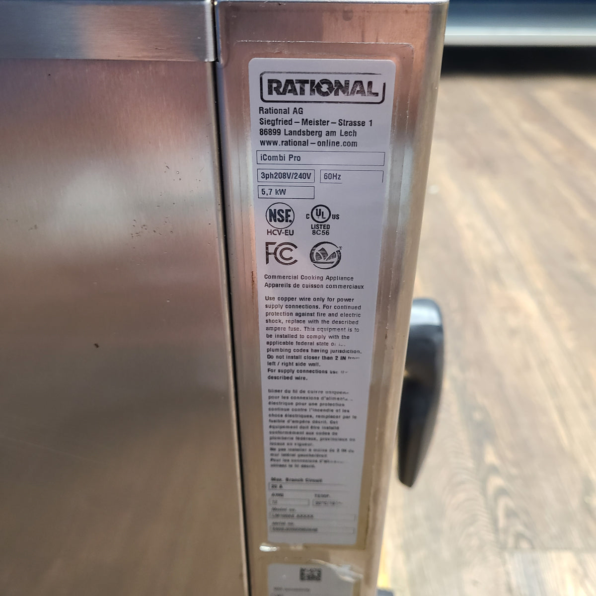 Rational ICP XS E 208/240V 3 PH UV(LM100AE) Combi Oven (Used) No. 1066345