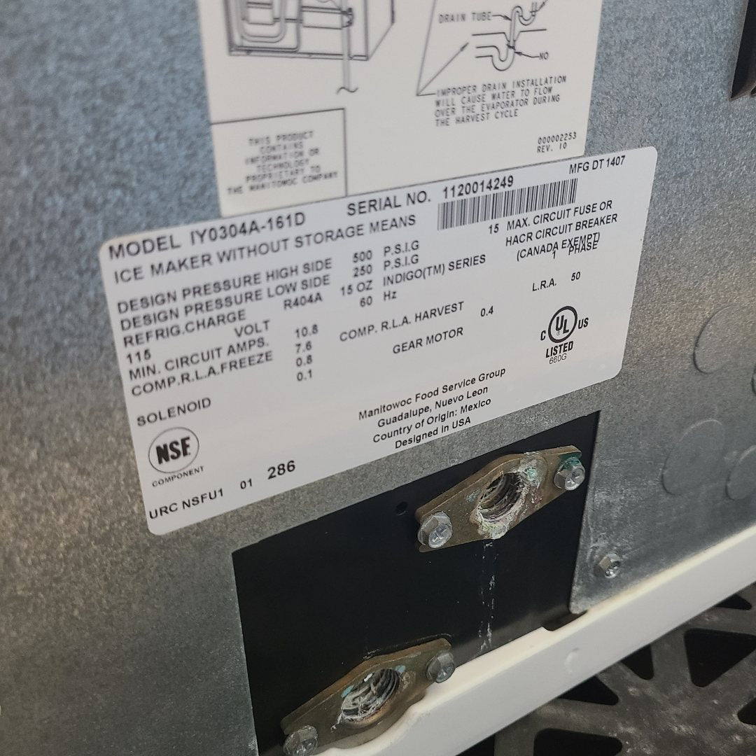 Manitowoc IYO304A-161D Ice Machine Head (Used) No. 1067788