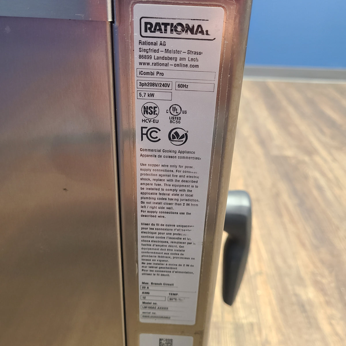 Used Rational ICP XS E 208/240V 3 PH (LM100AE) Combi Oven 1068094