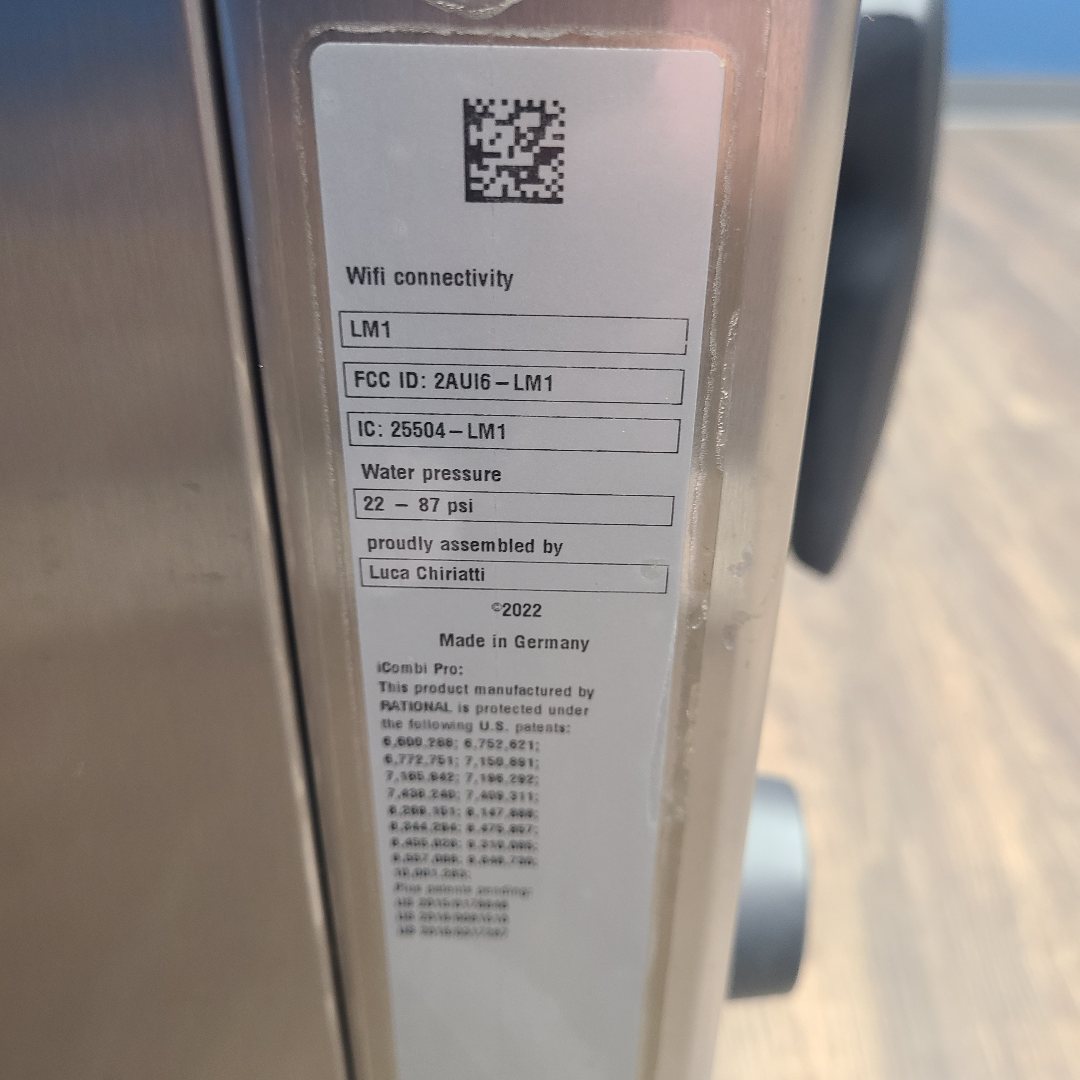 RATIONAL LM100AE.AXXXX Combi Oven (Used) No. 1068095