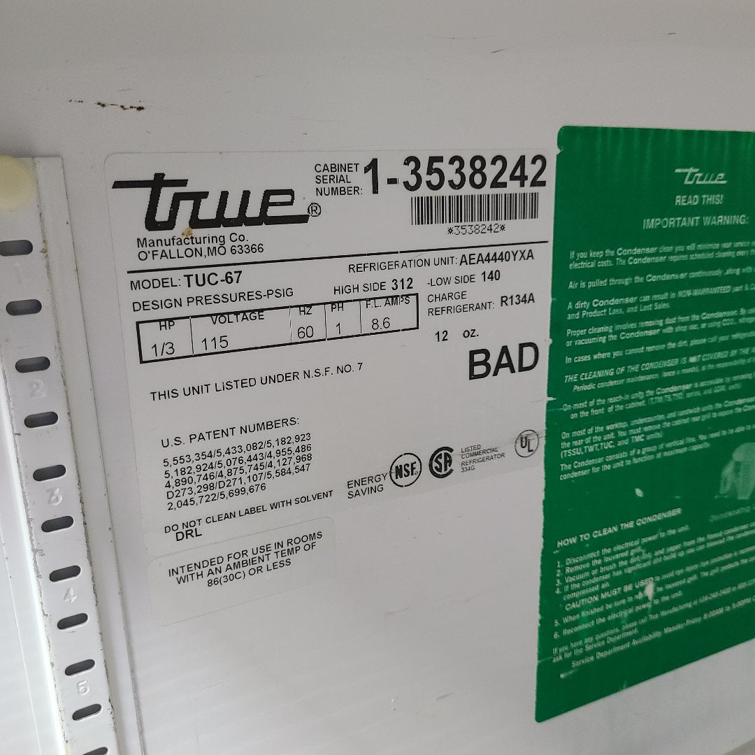 True Mfg. - General Foodservice TWT-48  (Used) No. 959207