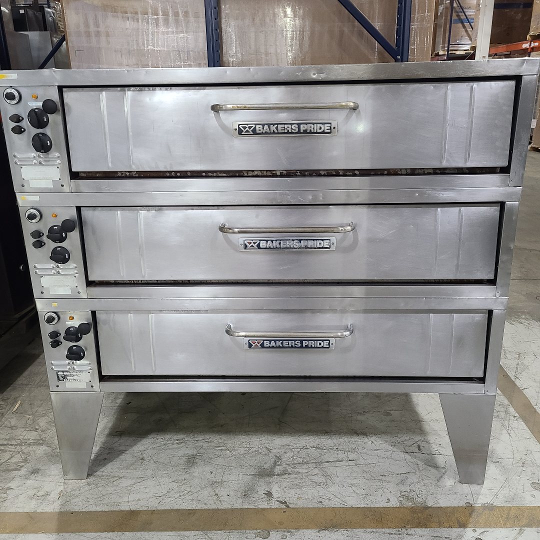 Used Bakers Pride B541 Triple Deck Stone Pizza Oven | Stock No. 835998