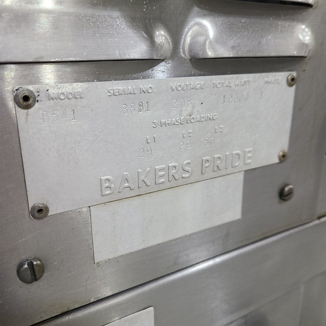 Used Bakers Pride B541 Triple Deck Stone Pizza Oven | Stock No. 835998