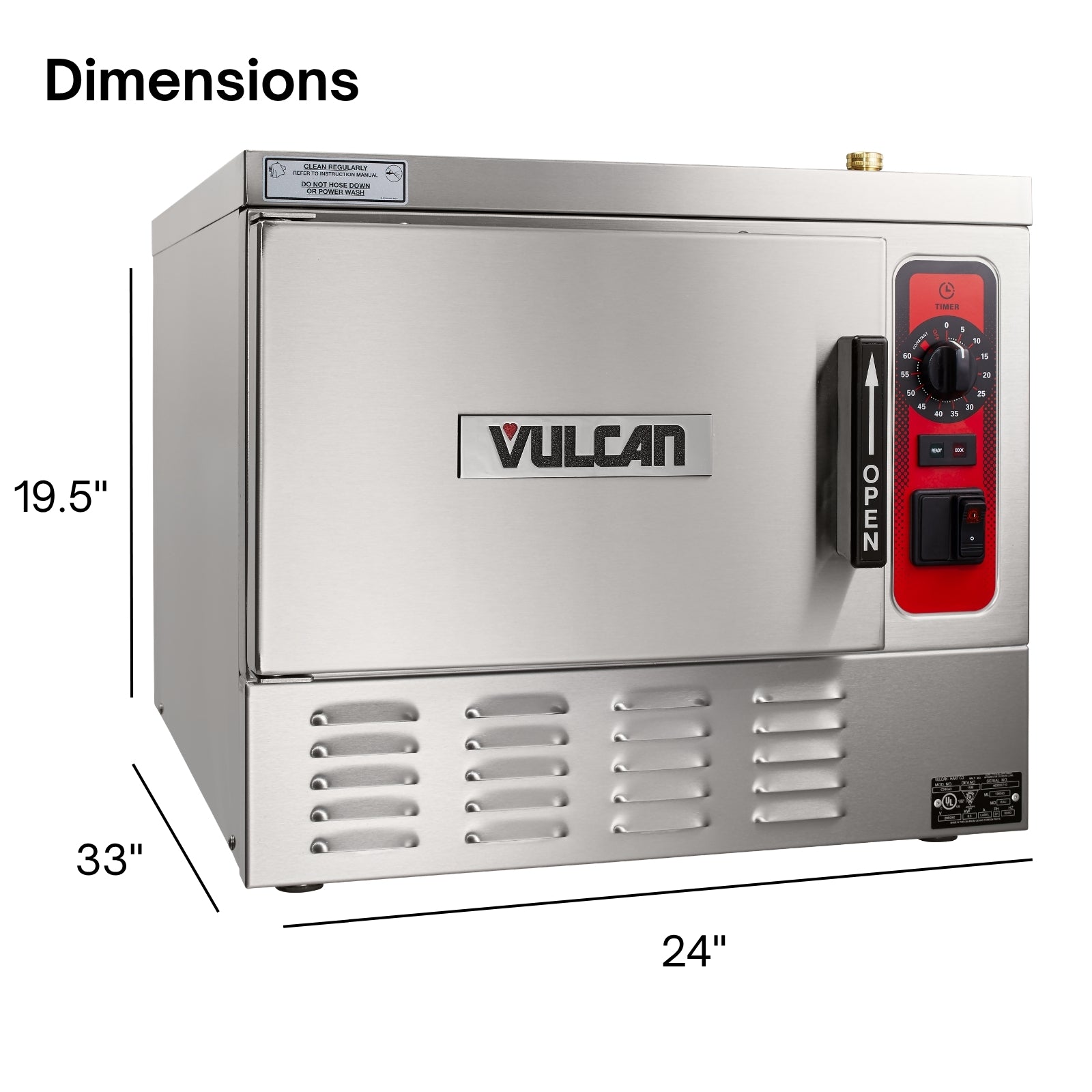 Vulcan C24EA3-PLUS Convection Countertop Steamer
