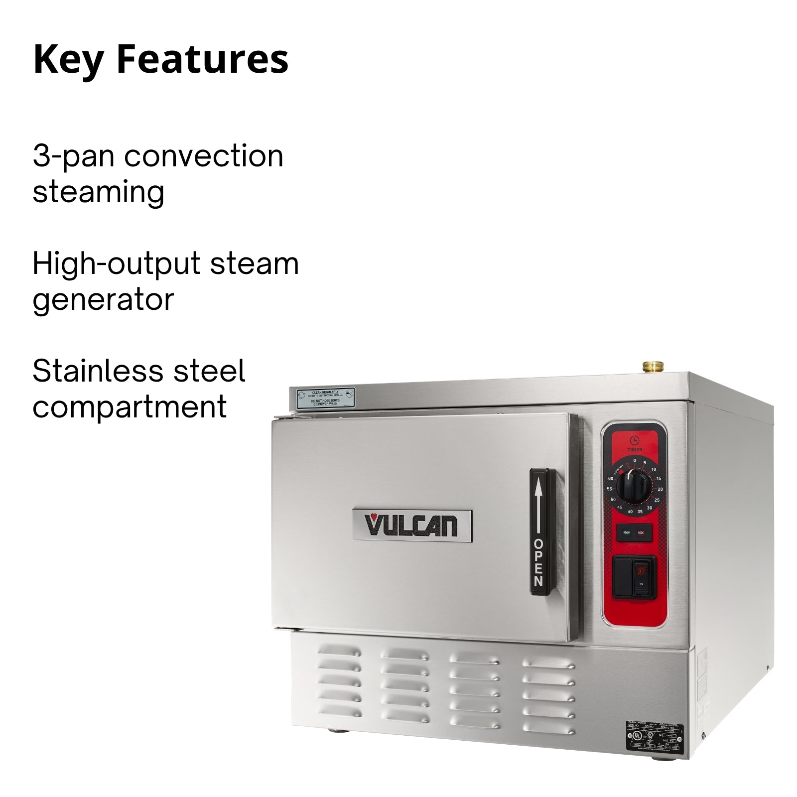 Vulcan C24EA3-PLUS Convection Countertop Steamer
