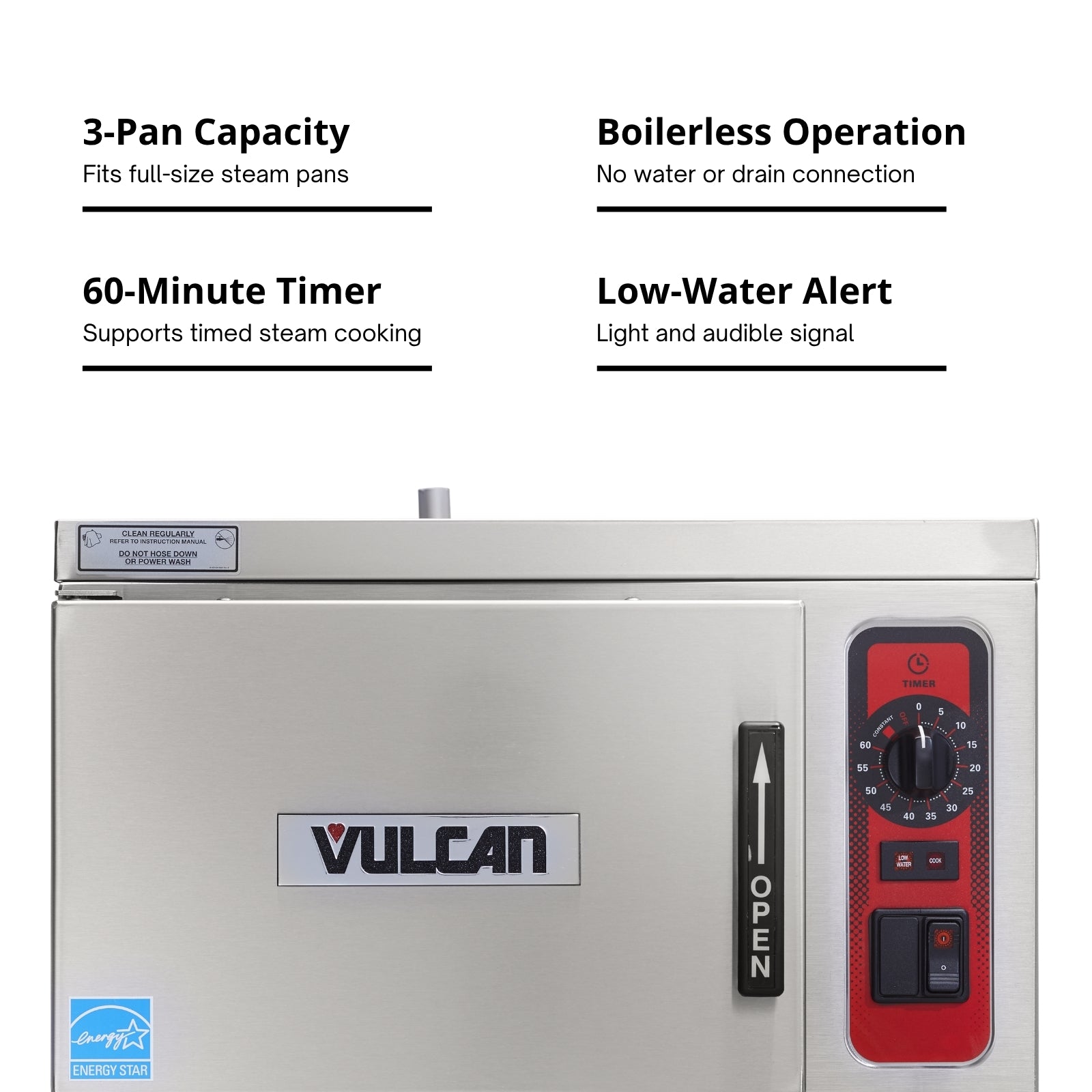 Vulcan C24EO3 Convection Boilerless Countertop Steamer