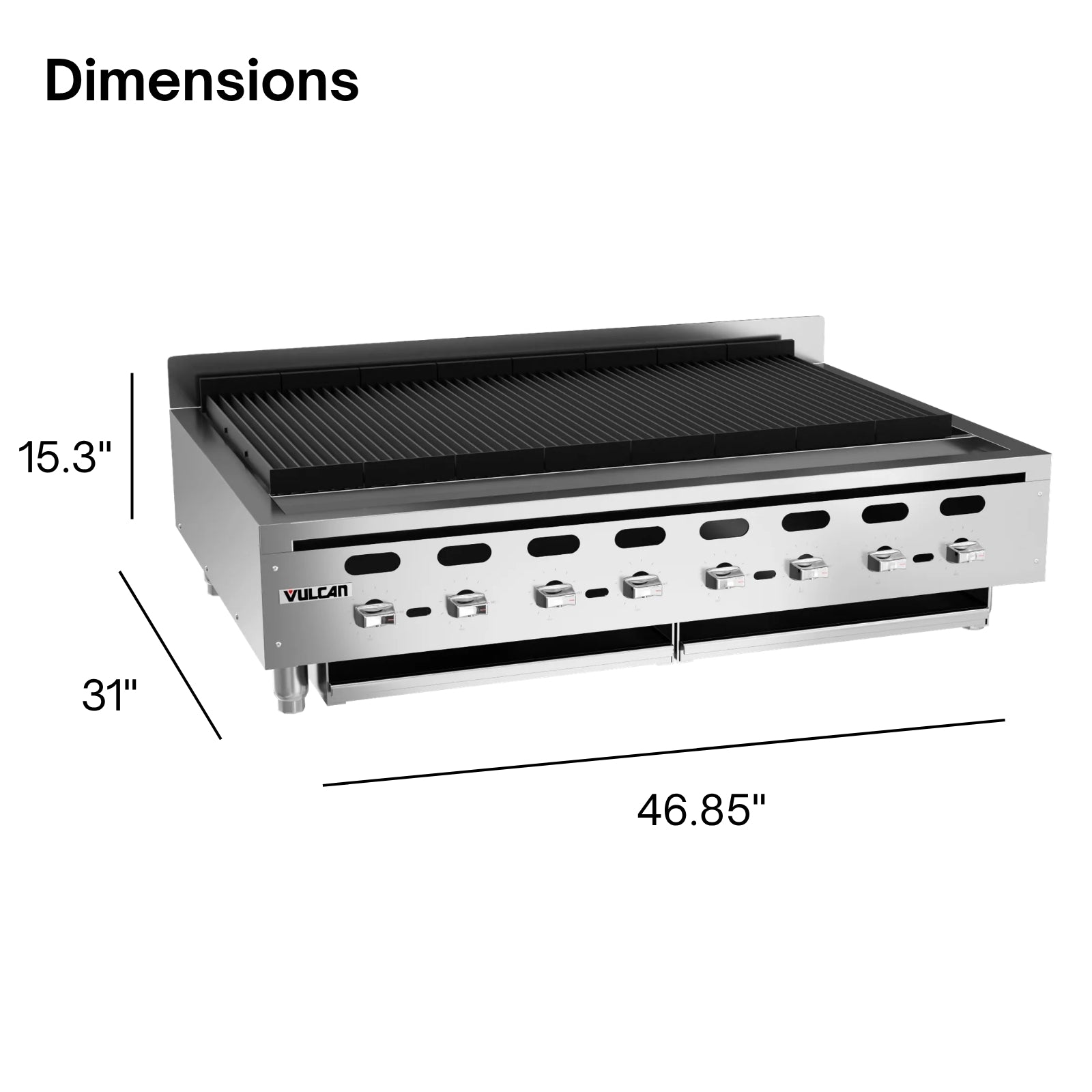 Vulcan VACB47 Gas Countertop Charbroiler