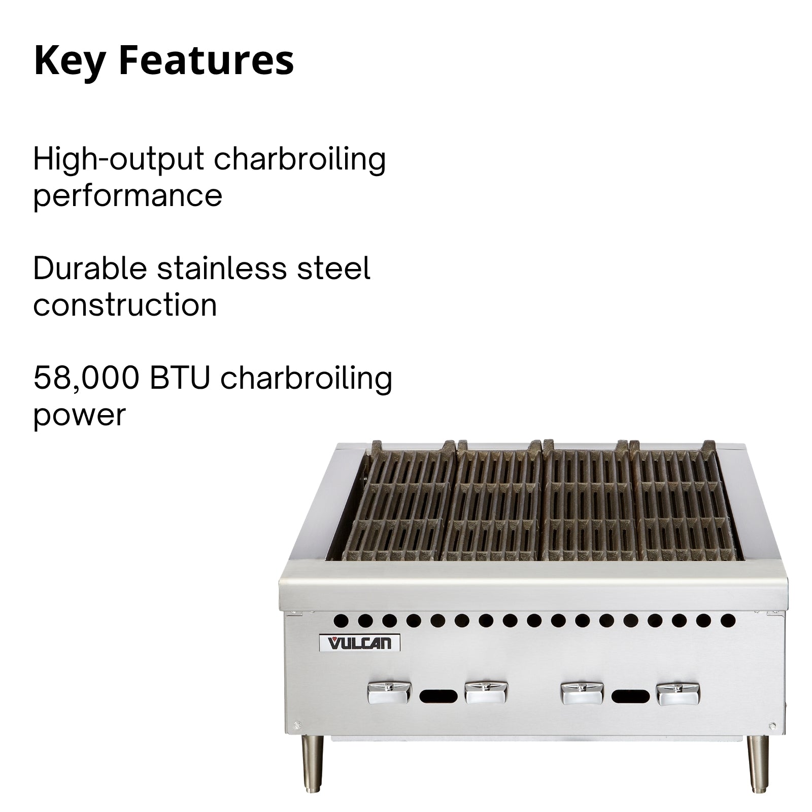 Vulcan VCRB25 Gas Countertop Charbroiler