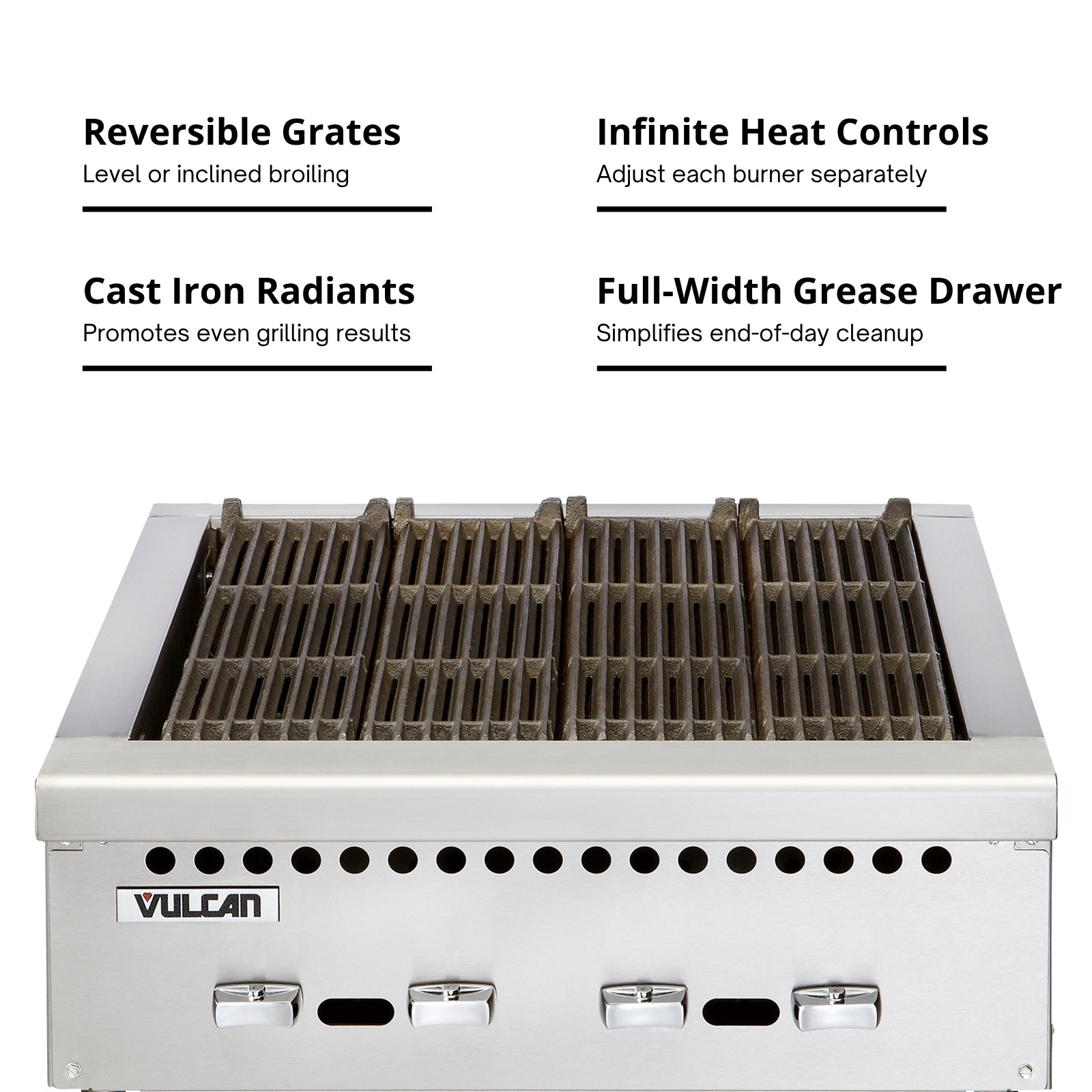 Vulcan VCRB25 Gas Countertop Charbroiler