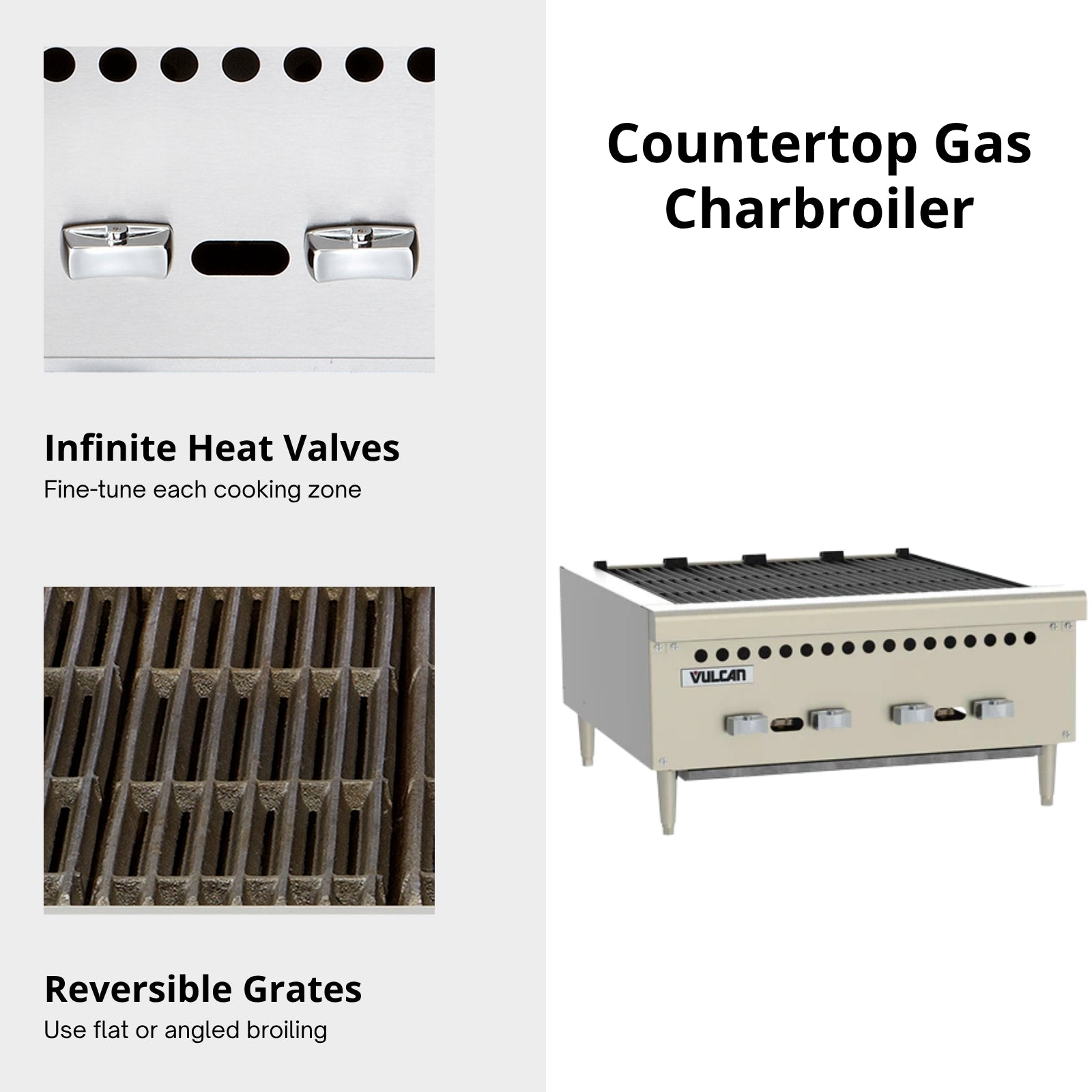 Vulcan VCRB25 Gas Countertop Charbroiler