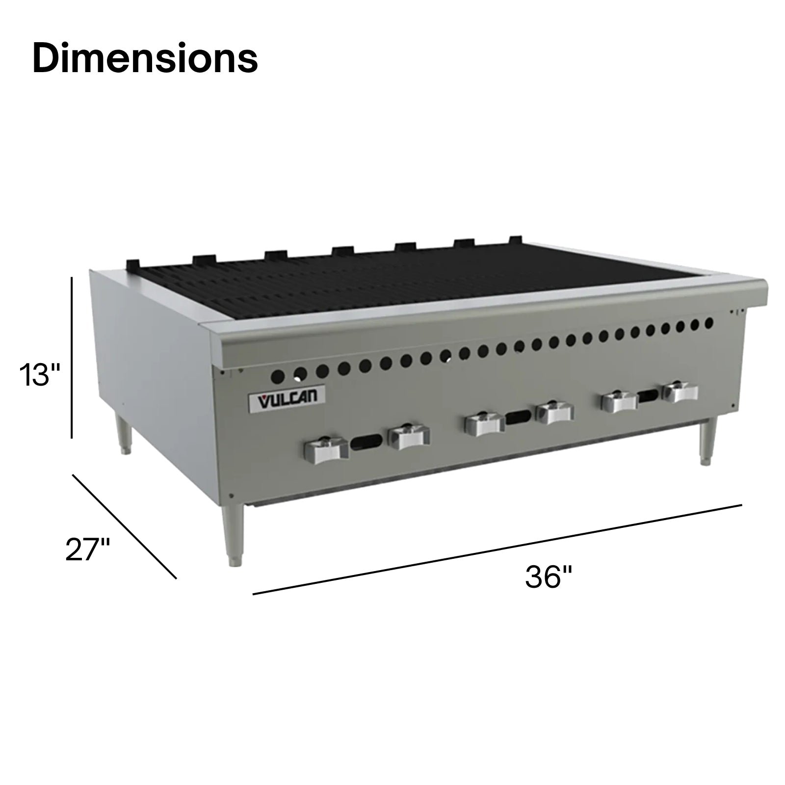 Vulcan VCRB36 Gas Countertop Charbroiler