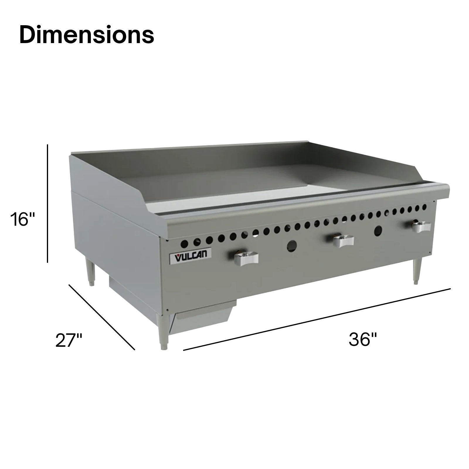 Vulcan VCRG36-M Gas Countertop Griddle