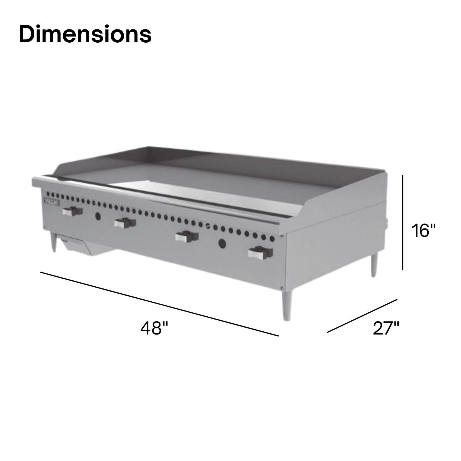 Vulcan VCRG48-M Gas Countertop Griddle