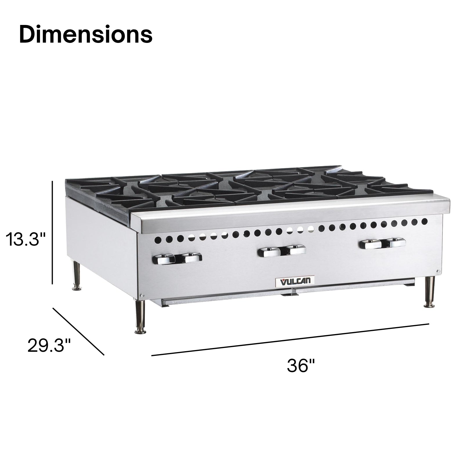 Vulcan VCRH36 Countertop Gas Hotplate