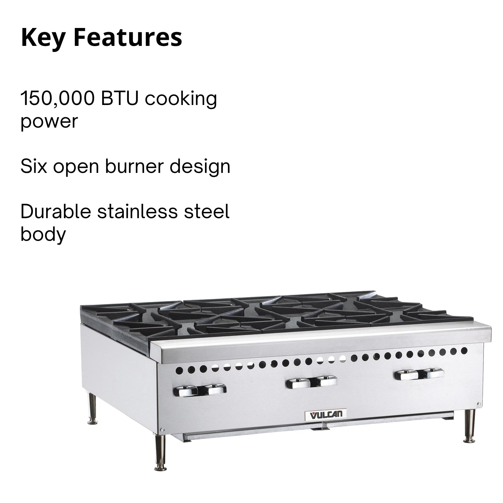 Vulcan VCRH36 Countertop Gas Hotplate
