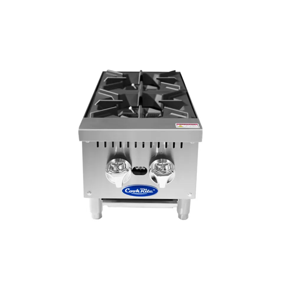 Atosa ACHP-2 12" CookRite 2-Burner Manual Countertop Gas Hotplate | 64,000 BTU