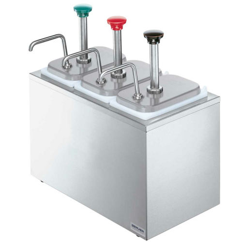Server 82870 3 Pump Serving Station Topping Dispenser