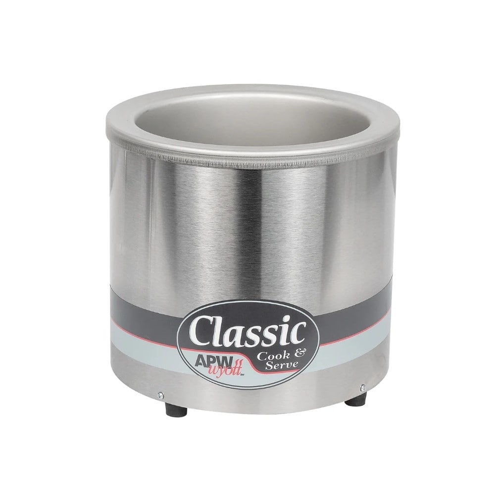 APW Wyott RCW-11 11 Qt. Countertop Round Food Pan Warmer / Rethermalizer | 1200 Watt