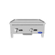 Atosa ATMG-24 24" CookRite Manual Gas Countertop Griddle | 60,000 BTU