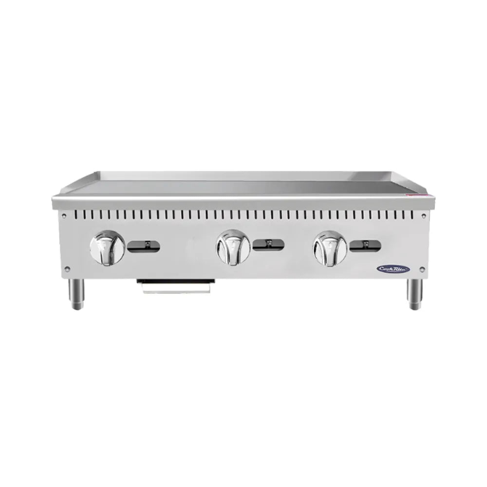 Atosa ATMG-36 36" CookRite Manual Gas Countertop Griddle | 90,000 BTU
